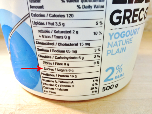 Greek yougurt label