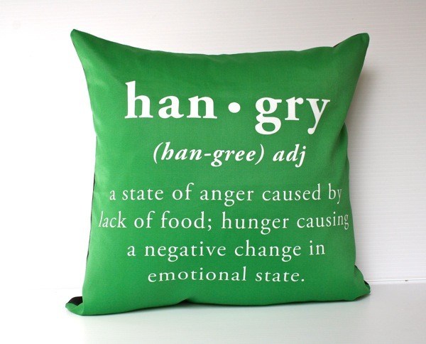 hangry pillow